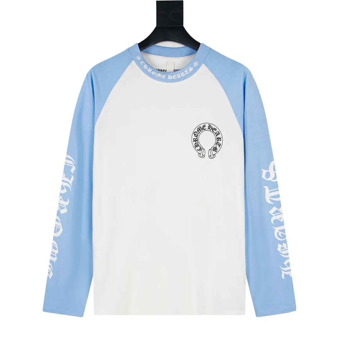 P180 Model No. Y641 Chrome Hearts Foam Horseshoe Long Sleeve T-shirt Chrome Hearts Autumn and Winter Counter's new fashionable casual bottoming long-sleeved T-shirt is made of imported high-density cotton fabric and exquisite original logo. It has excellent comfort and breathability. It is soft, anti-wrinkle, elastic and has excellent drape. It can be worn alone or layered. The fabric is soft and not easy to deform. Relaxed OVERSIZE cut. The complete set of excipients is fully packaged. Size: S-XL